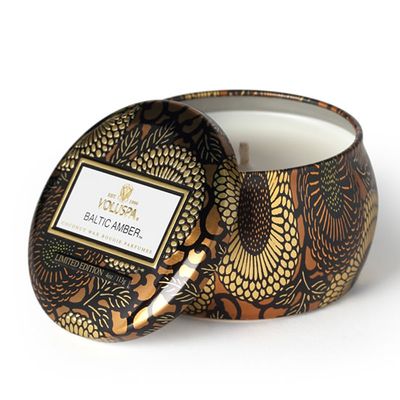 Vela Lata Mini Baltic Amber Coleção Japonica 25 Horas Voluspa