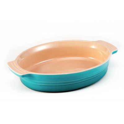 Travessa Oval 3,4 Litros Azul Caribe Le Creuset