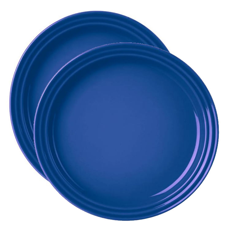 JOGO-2-PRATOS-REDONDOS-15CM-AZUL-COBALTO-LE-CREUSET