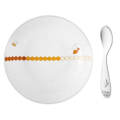 Conjunto Infantil Beebee Bowl Cereal e Colher Christofle
