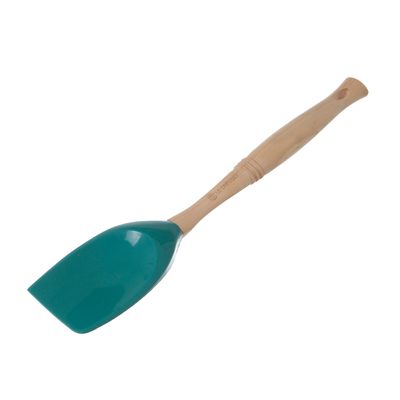 Colher Grande Vênus Silicone Pro Azul Caribe Le Creuset