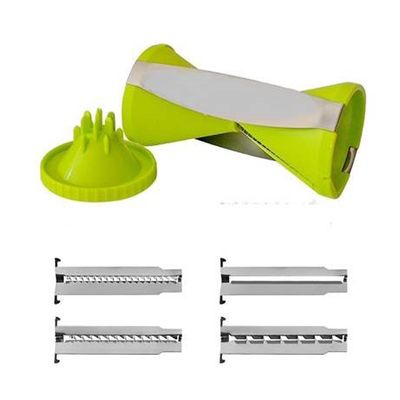 Cortador de Legumes Espiral Spiro Veggie Ii 4 Lâminas Removíveis Verde Prana