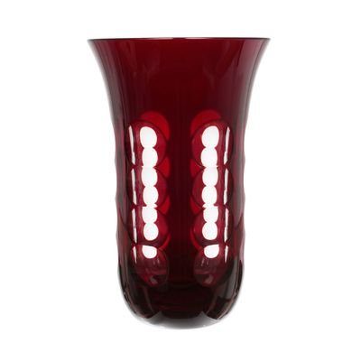 Vaso Kawali Medio 27 cm Vermelho Christofle