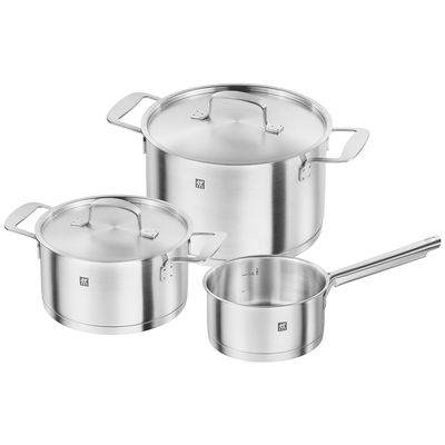 Conjunto de Panelas Zwilling Base Aço Inox 3 Peças Zwilling J.A. Henckels