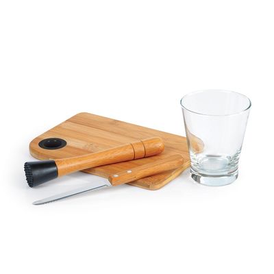 Kit Caipinha Bambu 350 ml 5 Peças Welf