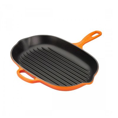 Frigideira Skillet Grill Oval 32 cm Laranja Le Creuset