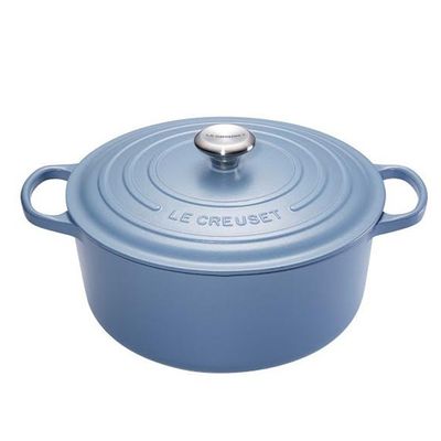 Panela Redonda Signature 28 cm Azul Coastal Le Creuset