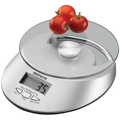 Balanca Digital com Relogio para Cozinha 5 kg Brinox