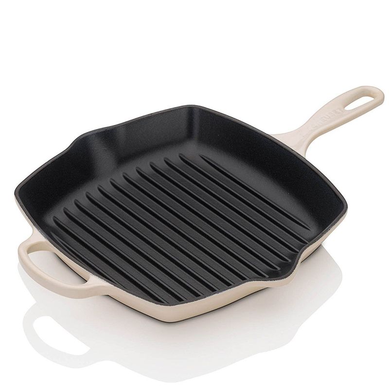 Grelha-Quadrada-Signature-26-cm-Branco-Le-Creuset