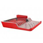 Escorredor-de-Pratos-Minimal-Vermelho-