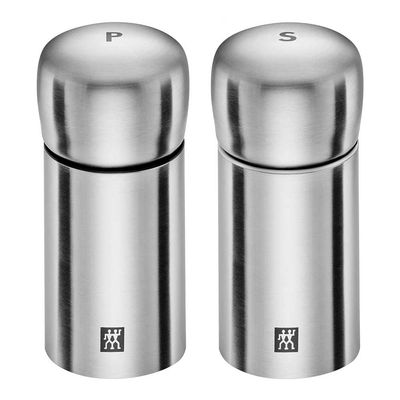 Moedor Sal e Pimenta Mini Zwilling Spices Aço Inox 2 Peças Zwilling J.A. Henckels