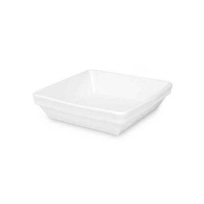 Travessa Refratária Quadrada Empilhável 450 ml Branca Oxford