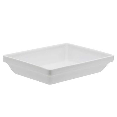 Travessa Refratária Retangular Empilhável 700 ml Branca Oxford