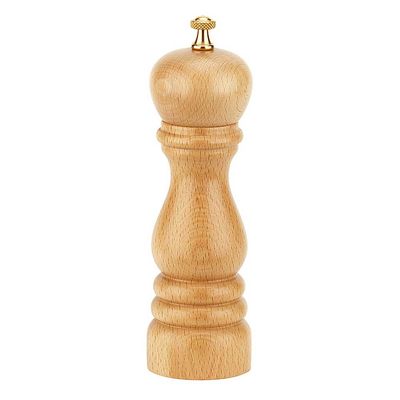 Moedor de Pimenta Roma Madeira 19 cm Natural Bisetti