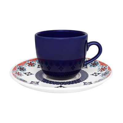 Xícara de Chá com Pires Coup Shanti Porcelana 200 ml Oxford