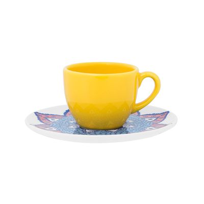Xícara de Café com Pires Coup Harmony Porcelana 75 ml Oxford