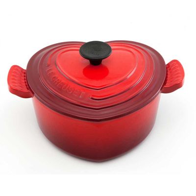 Panela Coração 20 cm Vermelho Le Creuset