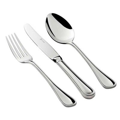 Faqueiro Windsor com Estojo Aço Inox 130 Peças St James