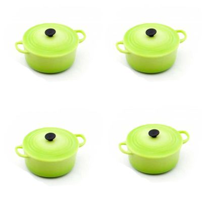 Imãs de Geladeira 4 Peças Verde Kiwi Le Creuset