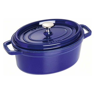Caçarola Oval Ferro Fundido 23 cm Azul Marinho Staub