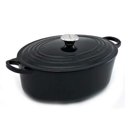Panela Oval Signature 31 cm Preto Black Onix Le Creuset