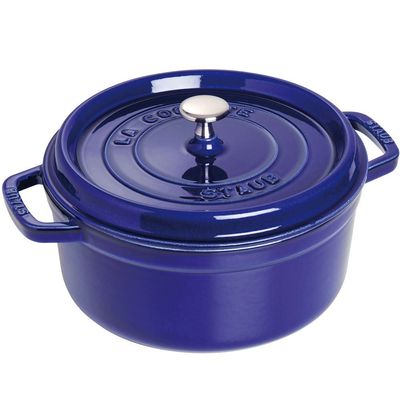 Caçarola Redonda Ferro Fundido 22 cm Azul Marinho Staub