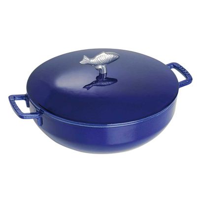 Caçarola Bouillabaisse Ferro Fundido 28 cm Azul Marinho Staub