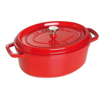 Caçarola Oval Ferro Fundido 27 cm Cereja Staub