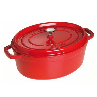 Caçarola Oval Ferro Fundido 33 cm Cereja Staub