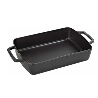 Travessa Retangular Ferro Fundido Preto 30X20 cm Staub