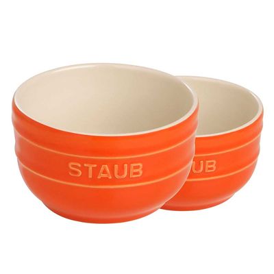 Conjunto de Ramekin Cerâmica 2 Peças 8 cm Laranja Staub