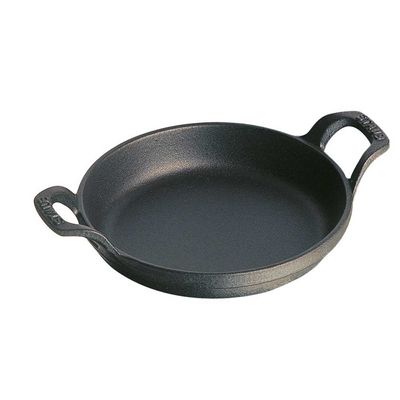 Mini Travessa Redonda Ferro Fundido Preto 12 cm Staub