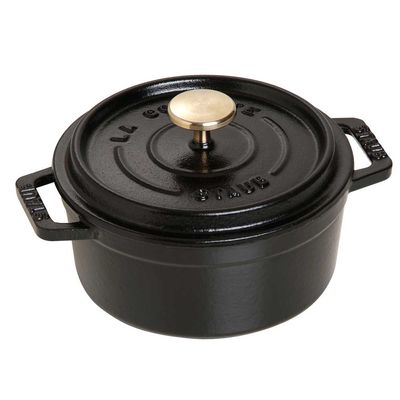Caçarola Redonda Ferro Fundido 12 cm Preto Staub