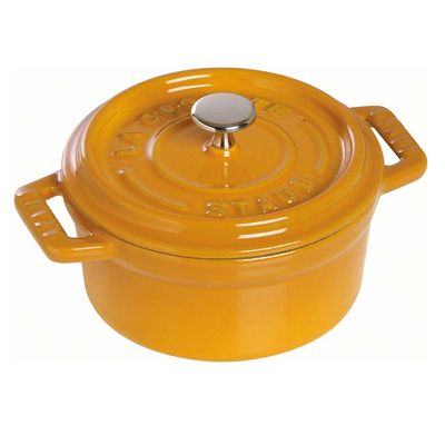 Caçarola Redonda Ferro Fundido 10 cm Amarelo Mostarda Staub