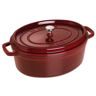 Caçarola Oval Ferro Fundido 23 cm Vermelho Granada Staub