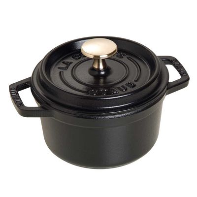 Caçarola Redonda Ferro Fundido 16 cm Preto Staub