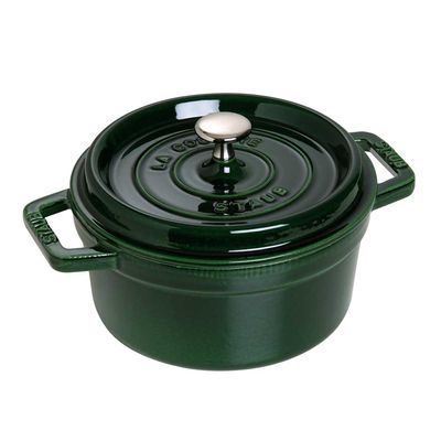 Caçarola Redonda Ferro Fundido 18 cm Verde Basil Staub
