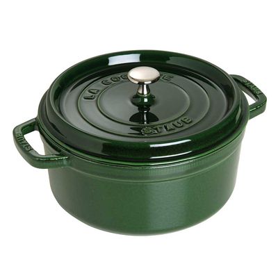Caçarola Redonda Ferro Fundido 26 cm Verde Basil Staub