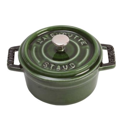 Caçarola Redonda Ferro Fundido 10 cm Verde Basil Staub