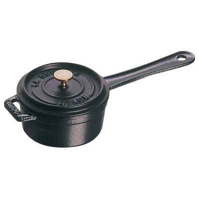 Caçarola Redonda com Cabo Ferro Fundido 10 cm Preto Staub