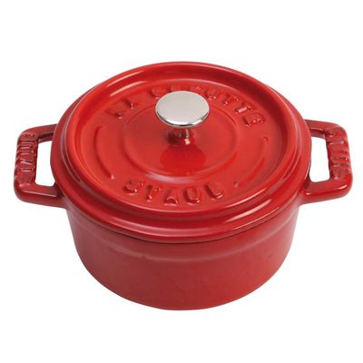 Mini Caçarola Redonda Ferro Fundido 10 cm Cereja Staub