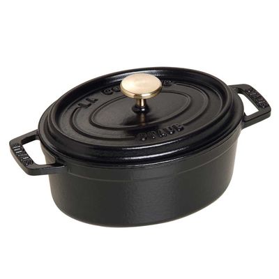 Caçarola Oval Ferro Fundido 15 cm Preto Staub