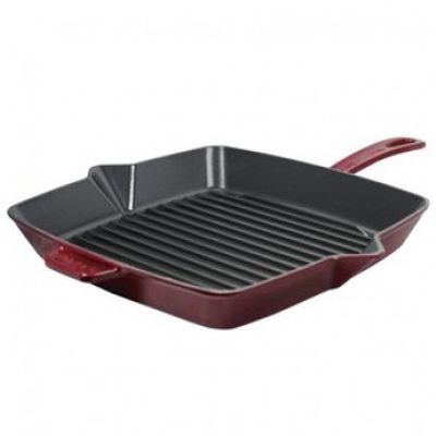 Grelha Quadrada Ferro Fundido Vermelho Granada 30X30 cm Staub