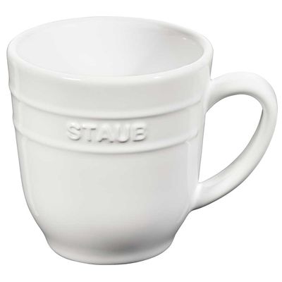Caneca Cerâmica 350 ml Branco Staub