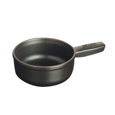 Mini Caçarola com Cabo Ferro Fundido Preto 12 cm Staub