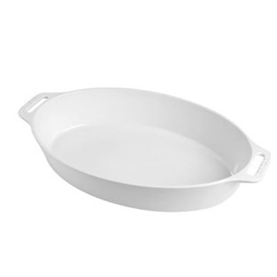 Travessa Oval Cerâmica 17 cm Branco Staub