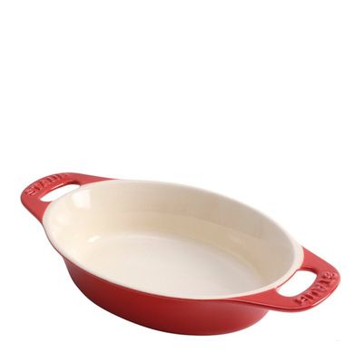 Travessa Oval Cerâmica 29 cm Cereja Staub