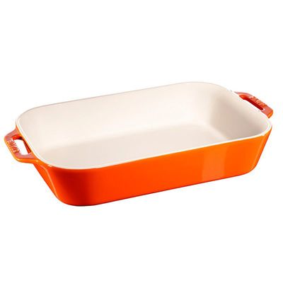 Travessa Retangular Cerâmica 14X11 cm Cereja Staub