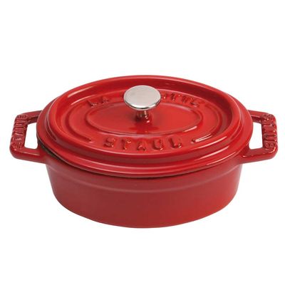 Mini Caçarola Oval Ferro Fundido 11 cm Cereja Staub