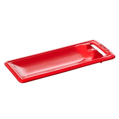 Descanso para Colher Cerâmica 25X10 cm Cereja Staub